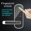 035c3b08c17c02e49a9011c49d7699c6.jpg Smart 5 In 1 Door Lock With Handle Biometric Technology Storage Memory Function