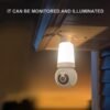 HD Lens Wireless Wi-Fi Smart Home Security Camera with Human Detection, Two Lenses, Motion Tracking, Color Night Vision, Instant Alerts, 355° Pan/Tilt Panoramic Surveillance and Two-Way Audio - 2.4 GHz Only
