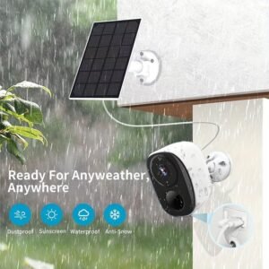 0832e69d-61df-4c9e-99c0-b0d78062b584.jpg Security Camera Wireless Outdoor, 2K 3MP Night Vision With Spotlight, Wire-Free Battery Solar Powered, Human Detection, With Solar Panel, PIR Human Detection, 2-Way Talk, Waterproof, SD Card/Cloud Storage, Security Cameras Wireless Outdoor, Flood Light So