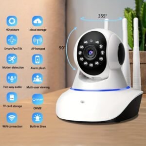 1468aa1b70b8ad78bcfb164cf353100d.jpg 5G Camera Wifi P2P Two Way Audio Home Security 2MP Camera Wireless PTZ Indoor CCTV IP 1080P WiFi Mini Camera