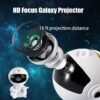 1pc Remote Control Timing LED Nebula Night Light With Star Projector And Guitar Night Light - Remote Control, 360 ° Rotation, Astronaut Nebula Projector, Bedroom Game Room Decoration