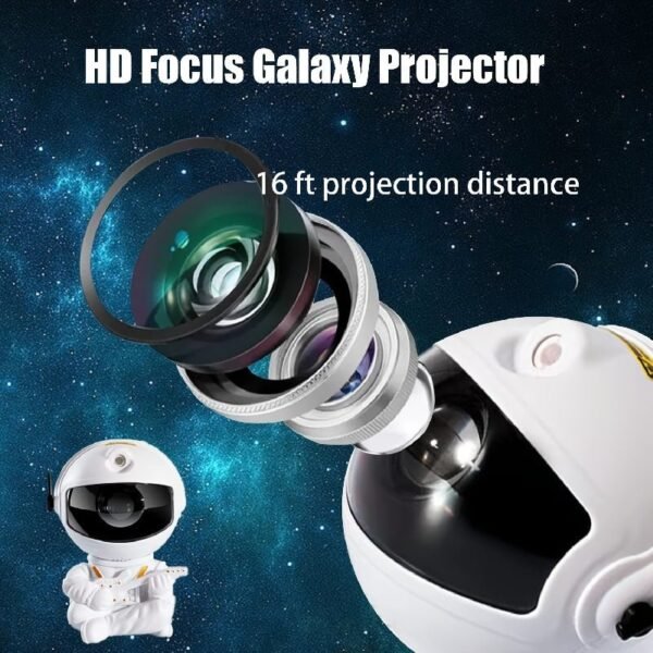 1pc Remote Control Timing LED Nebula Night Light With Star Projector And Guitar Night Light - Remote Control, 360 ° Rotation, Astronaut Nebula Projector, Bedroom Game Room Decoration