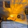 1 Pack USB Square Night Light Cube Decorative Night Lamp Square Crystal Table Lamp, Rotating Water Ripple Small Night Light Creative Bedside Lamp, Flame Atmosphere Lamp Dynamic Table Lamp 5W 80 Lumen16 Colors Diamond Desk Lamps For Bedroom RGB Remote Rota