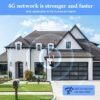 3G/4G LTE EU Cellular Security Camera Solar With SIM Card (Verizon AT&T T-Mobile), Wireless Outdoor No WiFi Security Camera, 2K HD PTZ Night Vision Motion Detection 2 Way Talk SD&Cloud Storage(Support Europe Coutries Only )