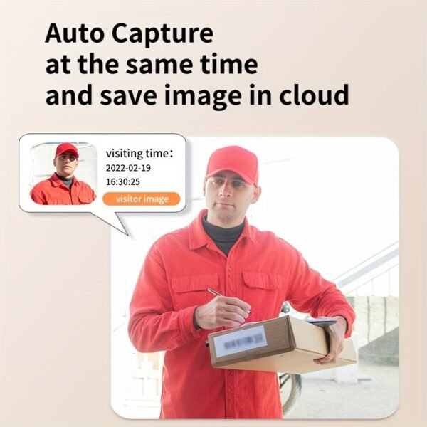 1 set, smart wifi video doorbell 480P camera pixel, APP supported, two way intercom, video calling, free cloud storage, global server push notification