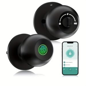 3a79444d4082ef79429305debf1b6491.jpg Smart Door Knob, Fingerprint Door Lock Smart Lock Biometric Door Lock Fingerprint Door Knob With App Control, Suitable For Bedroom, Cloakroom, Apartments Offices, Hotels - S10Y