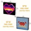 LED Pixel Display, Programmable LED Screen, App Control Customizable DIY Text Pattern Animation, Wall Mounted Or Desktop Use, Ideal For Home Decor, Art Creation, Game Room, Bars, Car Windshields, Commercials, Hotels, Christmas Gifts