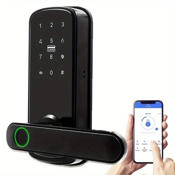 Keyless Entry Door Lock, Keypad Door Lock, Keyless Door Lock, Fingerprint Door Lock, Biometric Door Lock, Keypad Entry Door Lock, Passcode Code Door Lock, Digital Smart Door Lock (Smart Lock)