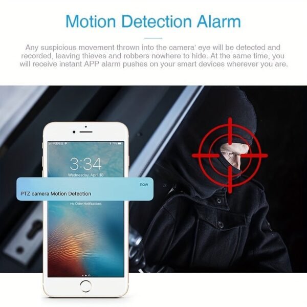 K9 V380 HD Definition Intelligent Home Monitoring Camera 1080P 2.4GHz Wireless WiFi Wireless Security WIFI Camera, AI Intelligent Tracking Motion Detection, Pet Monitor, Two-way Audio, Motion Detection Pet Camera