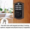 4b3780dc20f1e98f42788c9a6a855fd2.jpg Noqiz Keyless Entry Door Lock, Smart Lock With Touchscreen Keypad, Secure Deadbolt Lock With 50 User Codes, Easy Installation, Auto Lock, Bedroom Door, Home, Apartment, M15 ORB