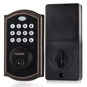 52de288d3b4ef8e24e9145c51e9e8b2d.jpg Noqiz Keyless Entry Door Lock, Smart Lock With Touchscreen Keypad, Secure Deadbolt Lock With 50 User Codes, Easy Installation, Auto Lock, Bedroom Door, Home, Apartment, M15 ORB