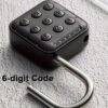 Combination Lock For Locker, 6 Digit Waterproof Smart Code Padlock For Outdoor Use, Combo Padlock For Gym Lockers, Storage Box, Cabinet