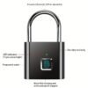 5e28979a-0c5a-11ee-a9ac-0a580a69716d.jpg Smart Fingerprint Padlock USB Rechargeable Door Lock Biometric Thumbprint Door Padlocks Zinc Alloy Smart Life Unlock