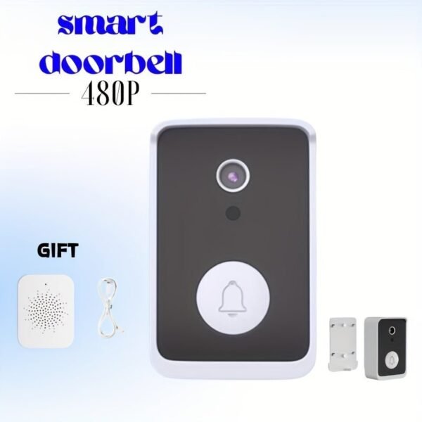 63481bf3-b37d-42ed-bd4c-d9f3a90a3d31.jpg Smart Doorbell, Smart Wireless Remote Video Doorbell Intelligent Visual Doorbell, Home HD Night Vision Wi-Fi Security Door Doorbell.