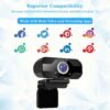 65374d217a2a572e96102961649b7264.jpg Webcam, USB Webcam With Microphone, 1080P HD Video Webcam, Streaming Computer Web Camera With 120° Vertically Rotation And 90° Wide View Angle, USB Computer Webcam For PC Laptop Desktop Video Calling