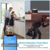 2MP Wifi Security Camera, For Indoor And Home Security, Clock Camera, Temp Showing, 2 Way Audio, Motion Detection, 1080P Night Vision, App Online Viewing, Without SD Card