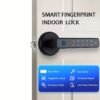 Fingerprint Password Mobile Phone App Smart Lock Digital Electronic Room Door Handle Lock