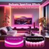 24V LED neon light 50 feet (about 1.9 meters), controlled by application/remote control, flexible LED rope light, multiple modes, outdoor RGB neon light, music synchronization game LED neon light strip suitable for bedrooms and indoor environments