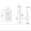 774de4d600808f344a474b8f9337c29f.jpg Noqiz Keyless Entry Door Lock, Smart Lock With Touchscreen Keypad, Secure Deadbolt Lock With 50 User Codes, Easy Installation, Auto Lock, Bedroom Door, Home, Apartment, M15 ORB