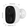 Security Cameras Outdoor Wireless, Battery Powered Wire-Free Spotlight Camera, 2K QHD Video, 2-Way Audio, AI Motion Detection, Color Night Vision, Cloud/SD (up To 256G), Compatible With Alexa