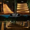 7f1769e6-8b0e-477d-af68-a63f5d28b883-1.jpg 2pcs Solar Stair Lights, Solar Step Lights Waterproof Outdoor Step Light With 13 LEDs, Outdoor Lighting Decor For Stair, Patio, Front Step, Front Porch And Deck, White Christmas Lights