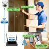 Light Bulb Security Cameras Indoor Wireless WiFi Camera 2.4GHz, 360 Degree, E27 Light Socket Screw In Security Cameras For Home Security Safe Cam Lightbulb Cameras Night Vision, 355° Pan/Tilt For Home Security Safe Light Bulb Cameras Indoor/outdoor, HD 10