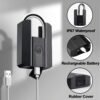Heavy-duty Fingerprint Padlock With Application - Waterproof Biometric Smart Lock, With Key, Suitable For Warehouses, Fences, Outdoor Doors, Rechargeable Smart Padlock