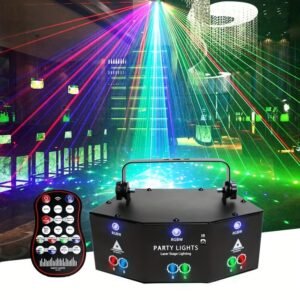 9c26f8c3437207abe080dfa25c6834ac.jpg 1pc 9 Eyes Pattern Colorful Lights Rotating KTV Color Changing Bedroom Room Decoration Bar Ambient Lights Bursting Indoor Smart Lights For Birthday Party, Christmas Decoration