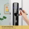 Home Electronic Digital Biometric Fingerprint Door Lock Keyless Entry Door Lock with App and Keypad, Smart Door Lock, Front Door Locks