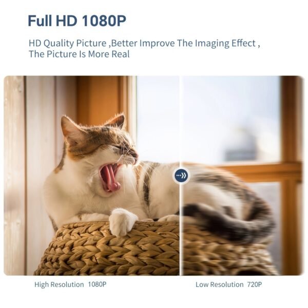 1pc HD 1080P Wireless Security WIFI Camera IP Camera, AI Smart Human Tracking Motion Detection, 2.4GAlarm Push, Video Surveillance, Smart Home Security Camera Mini Camera PTZ Camera Two Way Audio Security Indoor outdoors, Baby Pet Monitor works with 5G ph