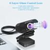 bea9b6b77d7bccb7648057716a2d8712.jpg Webcam, USB Webcam With Microphone, 1080P HD Video Webcam, Streaming Computer Web Camera With 120° Vertically Rotation And 90° Wide View Angle, USB Computer Webcam For PC Laptop Desktop Video Calling