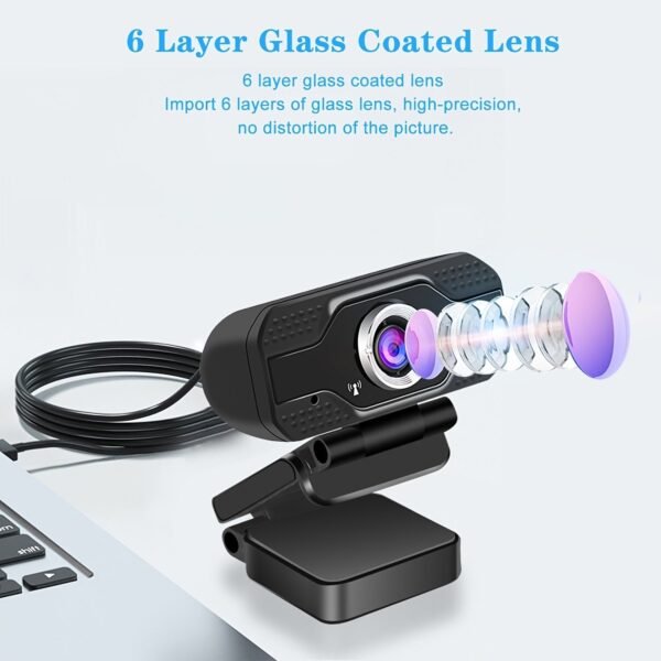 bea9b6b77d7bccb7648057716a2d8712.jpg Webcam, USB Webcam With Microphone, 1080P HD Video Webcam, Streaming Computer Web Camera With 120° Vertically Rotation And 90° Wide View Angle, USB Computer Webcam For PC Laptop Desktop Video Calling