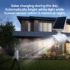 Solar Light Pseudo Safety Camera, Simulating CCTV Monitoring System, With LED PIR Motion Sensor Detection Light, Suitable For Indoor And Outdoor Homes, Offices, Shops, And Garages