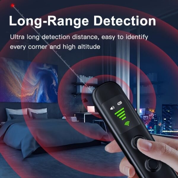 T66 Camera Detector Bug Detector Detects Cameras, GPS Trackers, Bugs With Infrared Scanning Signal Detection, And Privacy Protector Detective Equipment With Infrared Sensing Function Only, Without Wireless Signal Transmission.