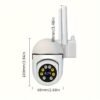 Camera and Color Night Vision Wireless 1080p HD Indoor/Outdoor Camera Bidirectional Audio Wireless Safety Camera Pan/Tilt/Zoom Wi Fi Smart Home Safety Camera and Pet Movement Tracking Color Night Vision Bidirectional Audio
