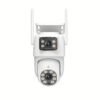 Multi lens function security camera, wireless outdoor waterproof WiFi monitoring, 2K details clear, automatic rotation, multi angle pan tilt, night vision, motion detection, two-way call security camera