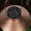 Outdoor Lanterns With Solar Power, Hanging Solar Lights Outdoors, Metal Waterproof Solar Lights With Warm White Edison Bulbs For Fence/garden/yard/porch Decoration