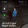 Outdoor Wireless Security Camera, 2K 5mp Video Resolution, 5200mAh Battery Powered CCTV Camera For Home Security, Cloud/SD(up To 256G), No Monthly Fee, AI Motion Detection, Spotlight, Color Night Vision, WiFi, Two-Way Audio