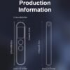 T66 Camera Detector Bug Detector Detects Cameras, GPS Trackers, Bugs With Infrared Scanning Signal Detection, And Privacy Protector Detective Equipment With Infrared Sensing Function Only, Without Wireless Signal Transmission.