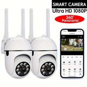 Camera and Color Night Vision Wireless 1080p HD Indoor/Outdoor Camera Bidirectional Audio Wireless Safety Camera Pan/Tilt/Zoom Wi Fi Smart Home Safety Camera and Pet Movement Tracking Color Night Vision Bidirectional Audio