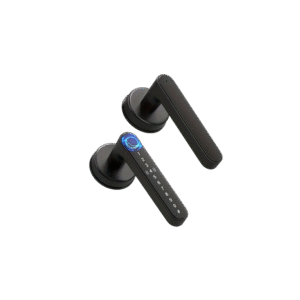 Smart Fingerprint Door Lock Waterproof Door Lock Fingerprint/Code/Key Card/Key 4-1 Unlock Way Gift For Birthday/Easter/President's Day (AA Battery Included)