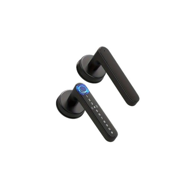 Smart Fingerprint Door Lock Waterproof Door Lock Fingerprint/Code/Key Card/Key 4-1 Unlock Way Gift For Birthday/Easter/President's Day (AA Battery Included)